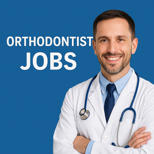 Smiling orthodontist in white coat promoting orthodontist jobs and orthodontist assistant jobs in Frisco, Prosper, and The Colony, Texas